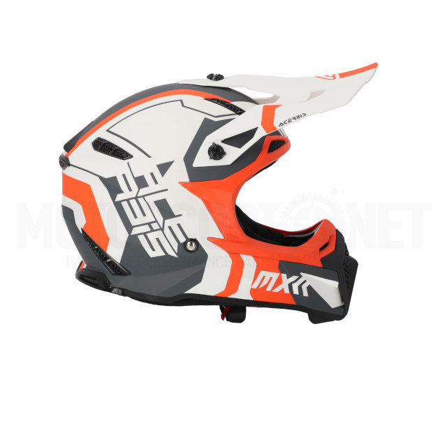 A-0025274.229 Casco Cross Acerbis Profile 5 Blanco/Naranja