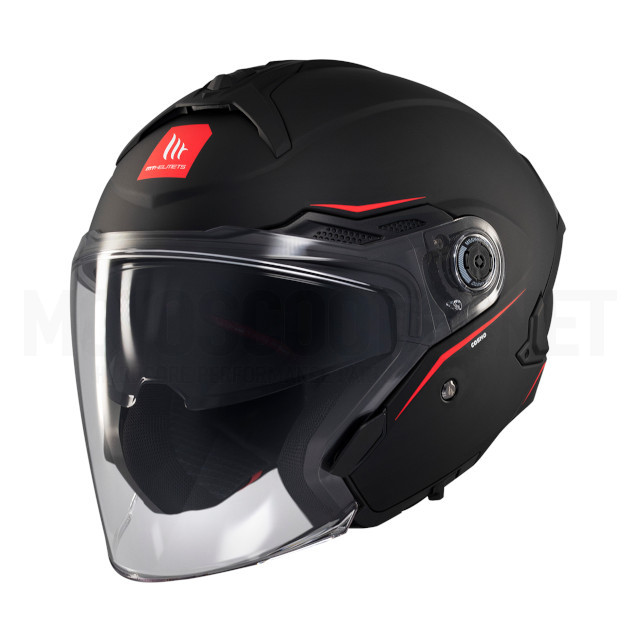 Casco Jet MT Helmets Cosmo SV Solid A1 Negro Mate Sku:A-1361000012 /a/-/a-1361000012.jpg