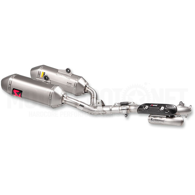 Escape Akrapovic completo Evolution Line Doble Honda CRF 250 R/RX 16-17 - titanio