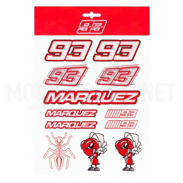 Set de pegatinas 24x20cm Marc Marquez 93