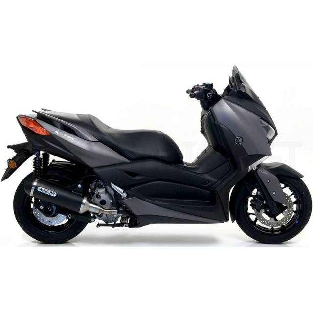 Silenciador de escape Arrow Urban Yamaha X-Max 300 17-20 (CE) - negro