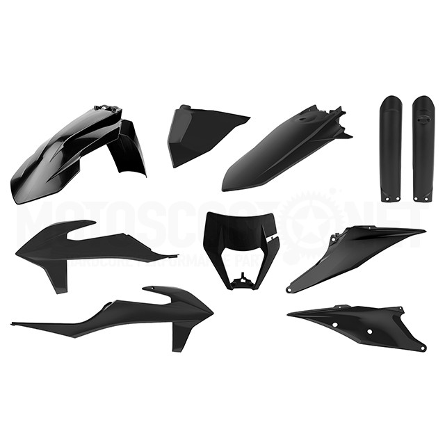 91017 - Kit de plásticos KTM EXC/EXC-F 20-22 Negro Polisport