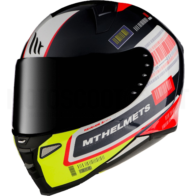 Casco MT Helmets FF110 Revenge 2 RS A1 Negro Perla Brillo