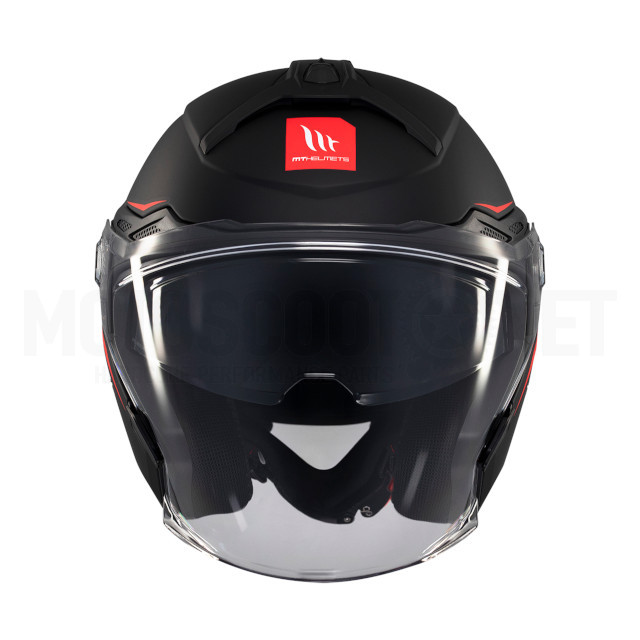 Casco Jet MT Helmets Cosmo SV Solid A1 Negro Mate