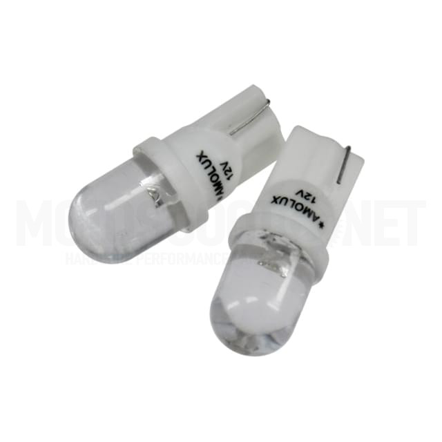 Juego de LEDs Amolux T10 blanco, luces de posicion