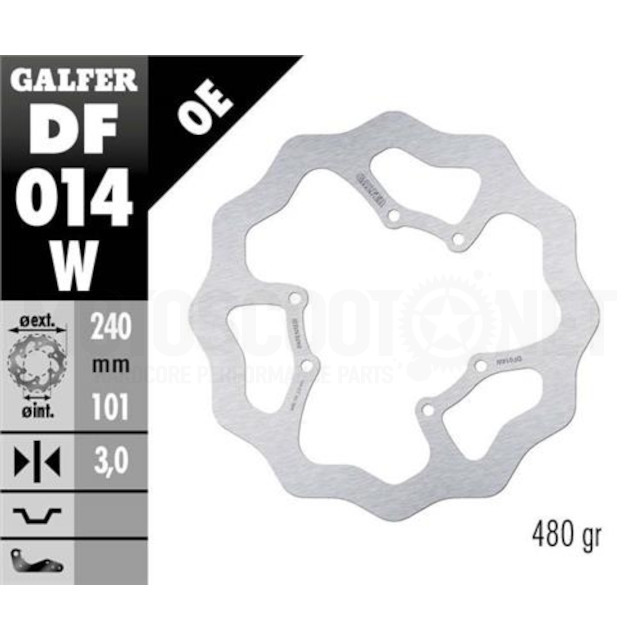 Disco de freno delantero wave Honda CR 125 95-07 / CRF 04-14 Galfer