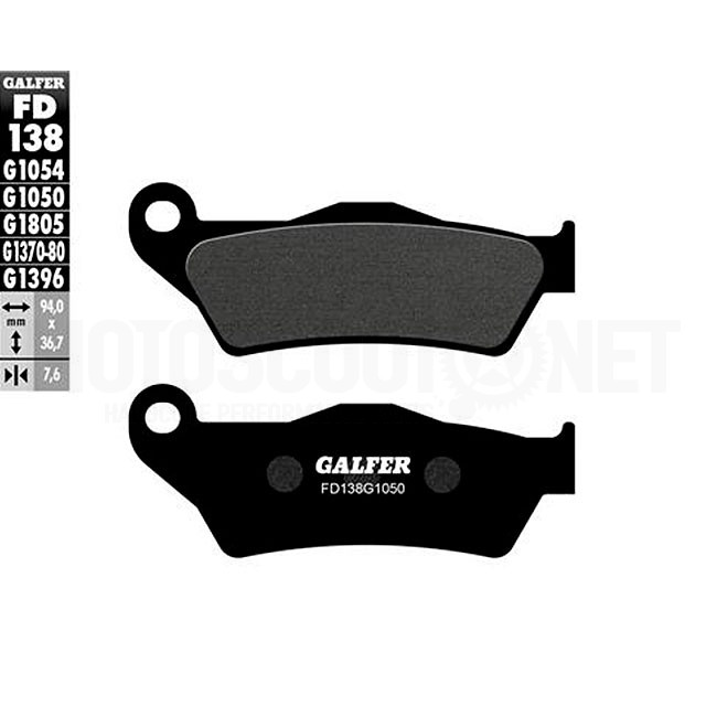 Pastillas de freno Aprilia SX 125 08-13 Galfer