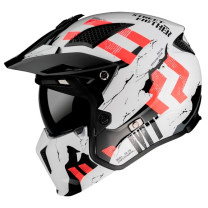 Casco MT Helmets TR902XSV Streetfighter SV Skull2020 A0 Blanco Perla Brillo