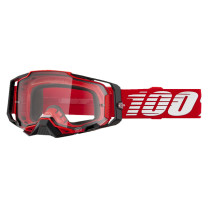 Gafas Offroad 100% Armega Rojo - Cristal Transparente