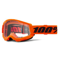 Gafas Offroad 100% Strata 2 Naranja Neón - Cristal Transparente