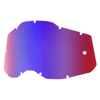 Cristal Recambio gafas Offroad 100% Generation 2 Espejo Rojo/Azul
