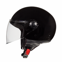 Casco MT Helmets OF501 Street Solid Negro Brillo
