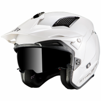 Casco MT Helmets TR902SV District SV Solid A0 Blanco Perla Brillo