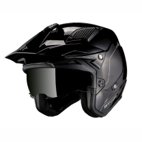 Casco MT Helmets TR902SV District SV Solid A1 Negro Brillo