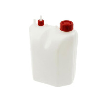 Depósito gasolina 3L de plástico, incl. Tubito, con soporte por tornillos, 17x25x13cm