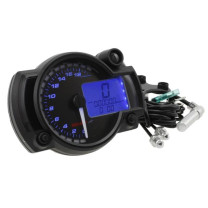 KOSO RX2N PLUS, 0-20.000 rpm, SPEED / RPM / FUEL / TRIP / TIME / TEMP, Display negro - iluminado azul