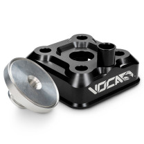 Culata modular VOCA Race Head RAW, culatín virgen, Yamaha DT LC/D, negro