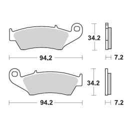 Pastillas de freno delanteras Beta RR 125 Moto Master Racing - sinterizadas