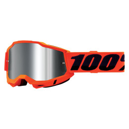 Gafas Offroad 100% Accuri 2 Neon Naranja - Cristal Espejo Plata