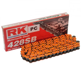 Cadena RK 428SB con 134 Eslabones, Naranja