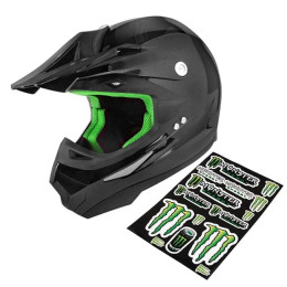 Casco cross TNT y pegatinas Monster TNT