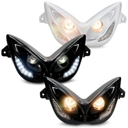 Doble óptica LED Angel eyes Yamaha Aerox 50 <13 AllPro