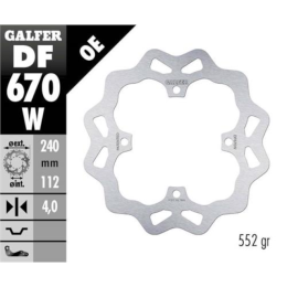 Disco de freno trasero wave Beta RR 250/350/400/450/498/525 Galfer