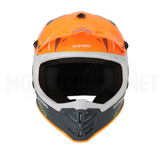 Casco cross infantil Acerbis profile naranja/gris