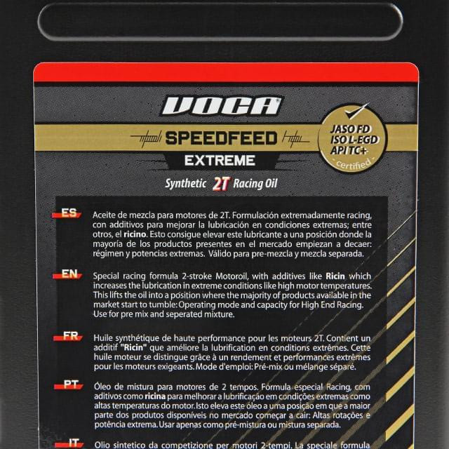 Óleo mistura 2T Speedfeed VOCA Racing Ricino 1L Sku:VCR-R10SPF-1 /v/c/vcr-r10spf-1_01.jpg