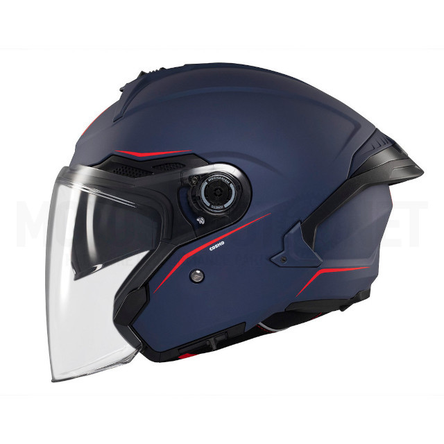 A-136100007 Casco Jet Cosmo SV Solid A7 azul mate MT Helmets 