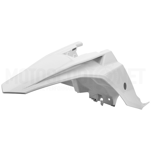 8572300001 - Guardabarros Trasero KTM 65 SX 16-22 Blanco Polisport