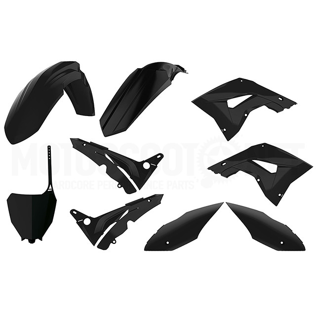 90821 - Kit de plásticos Restyling Honda CR125R/CR250R CRF 18 style 02-07 Negro Polisport