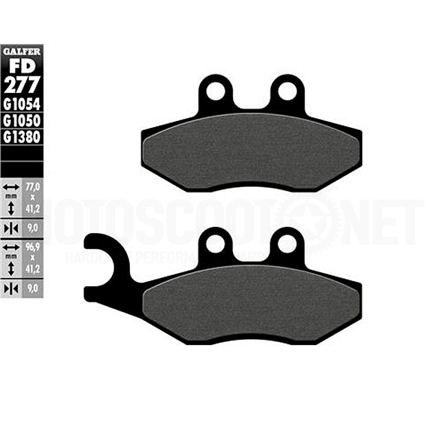 Pastillas de freno Aprilia SR Max 300 >2012 Galfer - semi-metal