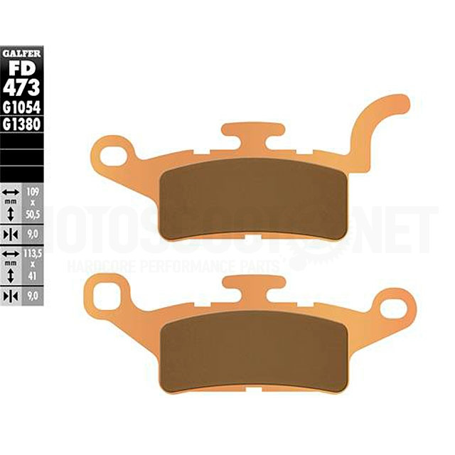 Pastillas de freno Yamaha X-Enter 125/150 >2012 Galfer - sinterizadas