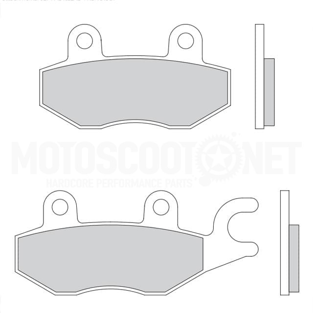 Pastillas de freno Daelim Roadwin 250 R FI >2011 Galfer - sinterizadas