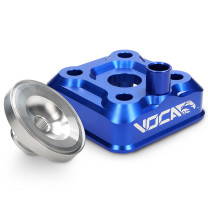 Culata modular VOCA Race Head 54mm, Yamaha DT LC/D, azul