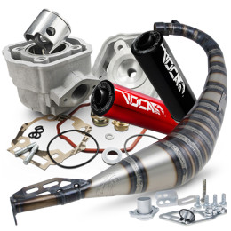 Kit Derbi Euro3 escape VOCA Rookie e cilindro Airsal Alu-Sport 70cc