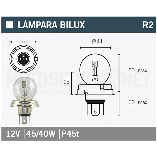 Bulb 12V 45/40W P45T Vicma Bilux Sku:14665 /1/4/14665.jpg