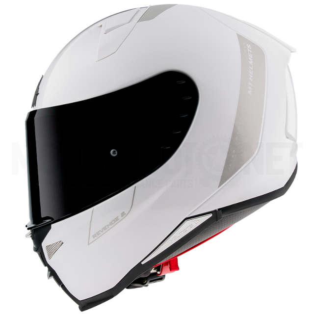 Casco MT Helmets FF110 Revenge 2 Solid A0 Blanco Perla Brillo