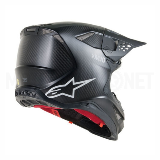 Casco MX Suptertech M10 Solid Carbon Alpinestars Negro Mate/Carbono