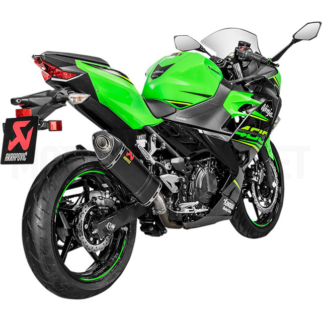 Escape Akrapovic Slip-On Line Racing Kawasaki EX 400 Ninja / Z400 >18 - carbono