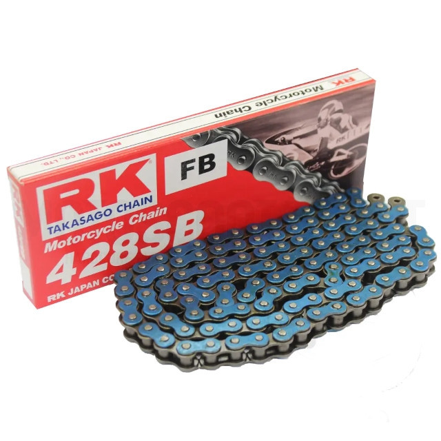 725.05.77 Cadena RK 428SB con 140 Eslabones, Azul 