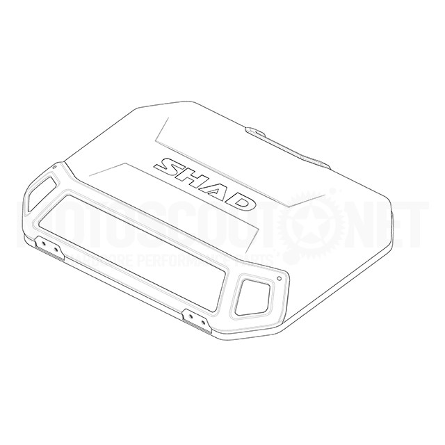 203163R Racambio Baúl - Tapa Aluminio Maleta Lateral Terra TR36/TR47 SHAD