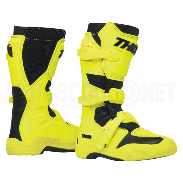 Botas Off-Road Infantil Thor Blitz XR negro/amarillo fluor 