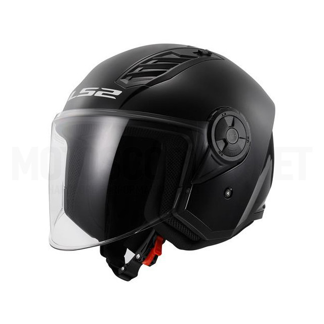 Casco Jet LS2 OF616 Airflow II Solid Negro