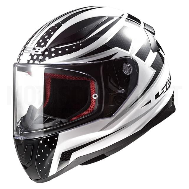 Helmet Full Face LS2 FF353 RAPID CARBORACE White/Black