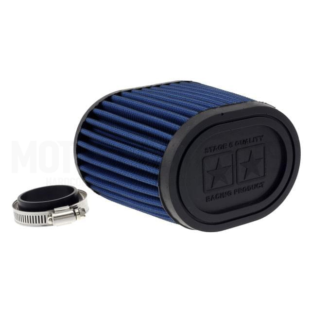Air Filter Stage6 DRAG-RACE Airbox d=44mm + 49mm Blue