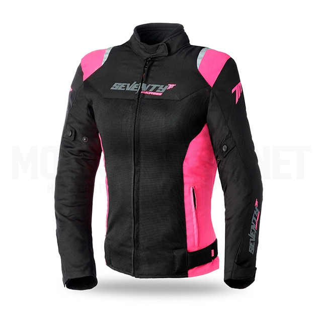 Jacket Summer Seventy 70 SD-JR50 Racing Women - Black/Pink