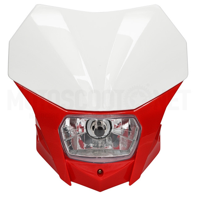 Faro Bagus Enduro Universal Allpro Rojo / Blanco