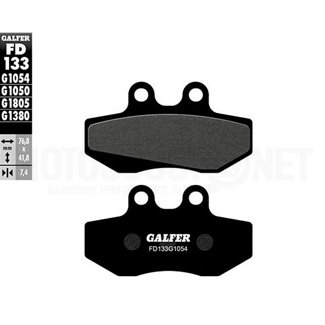 Pastillas de freno Galfer (FD133G1054), Senda DRD Racing, orgánico